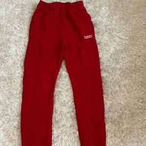 VETEMENTS Red Sweatpants